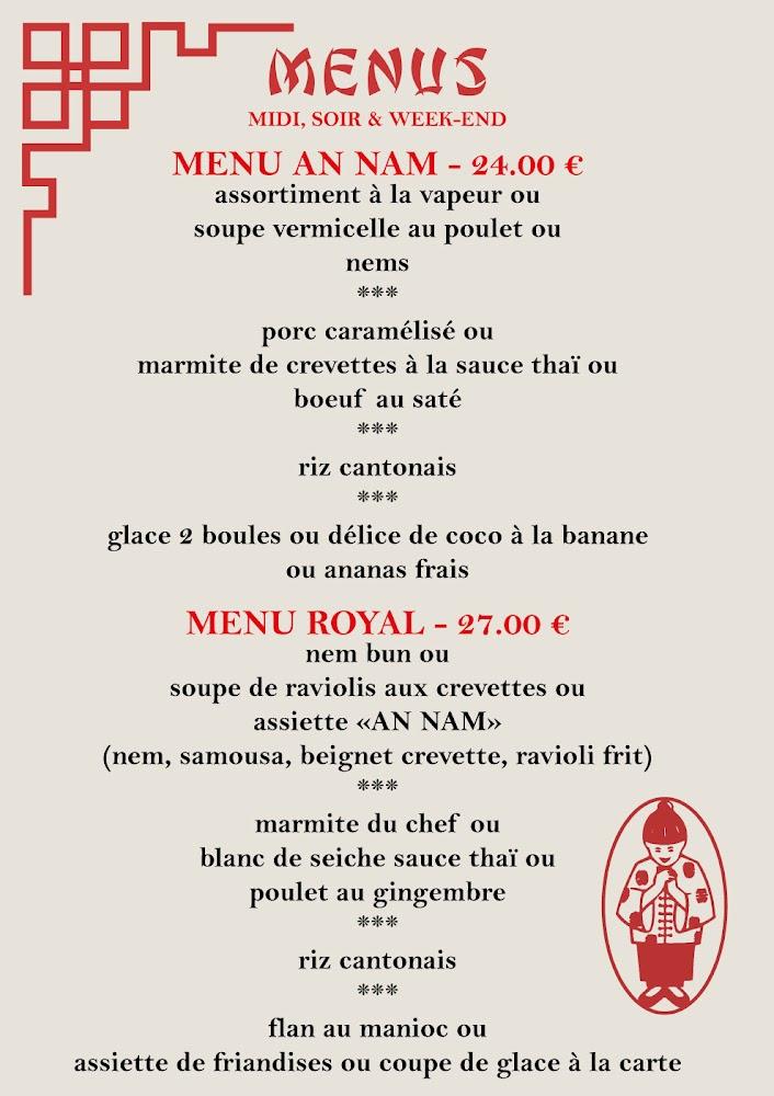 An Nam Restaurant Vietnamien Revel - Menu Image 4